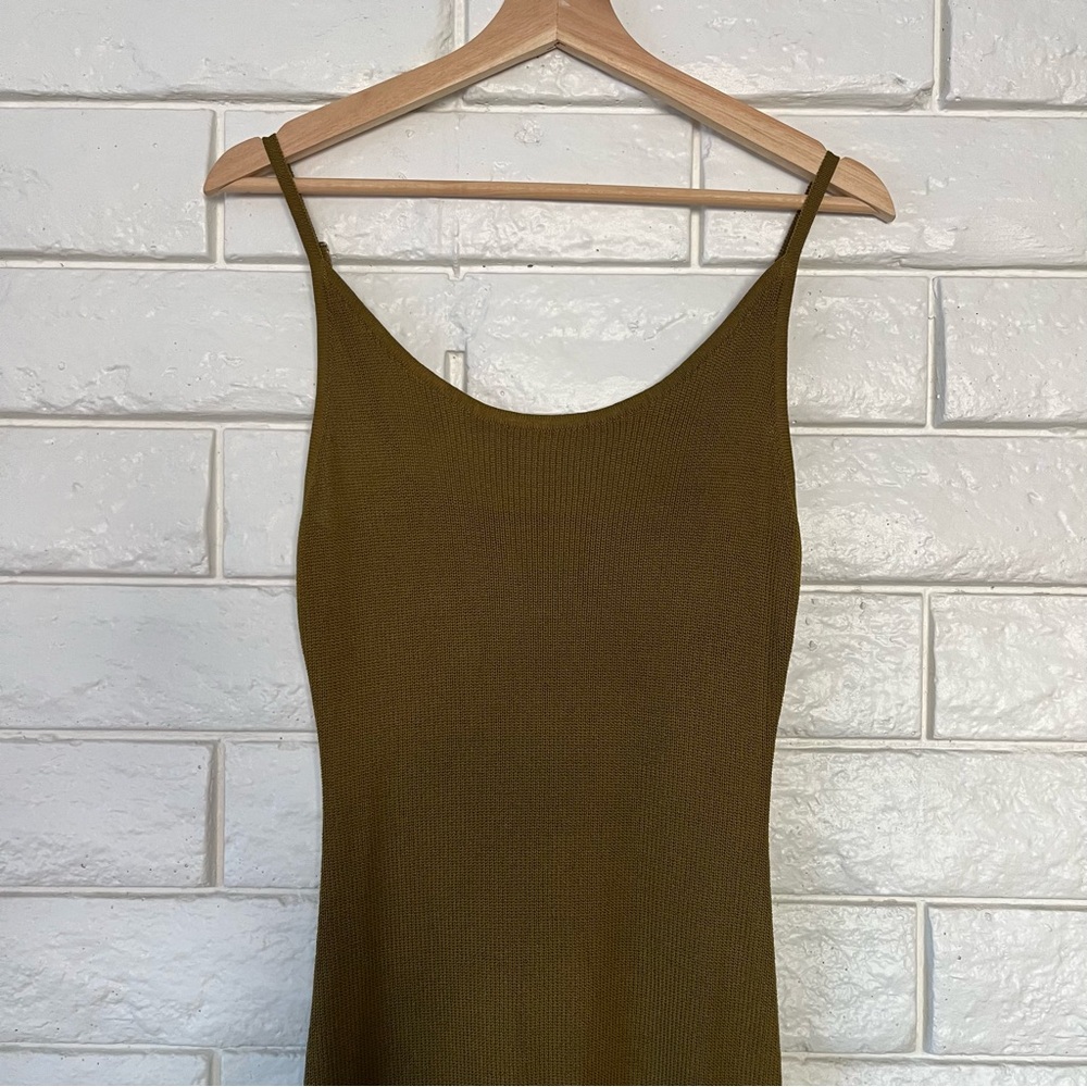 DISSH Asher Olive Knit Maxi Dress Medium - Picture 5 of 9